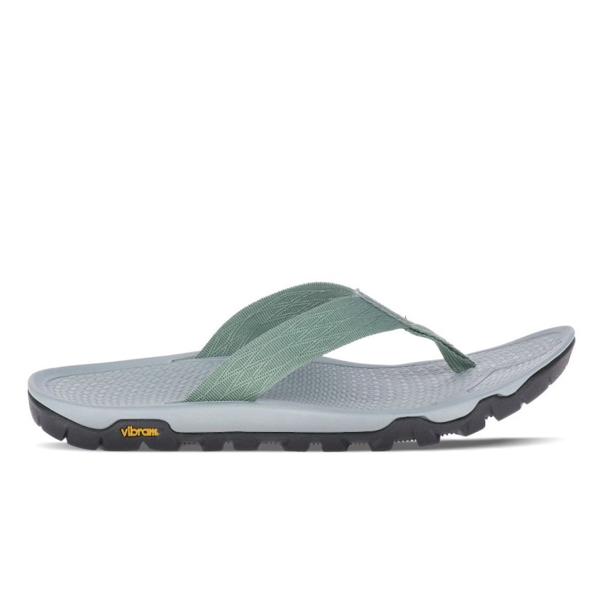 Tong Merrell Breakwater Grise/Vert Olive Femme | K.D.KBPE